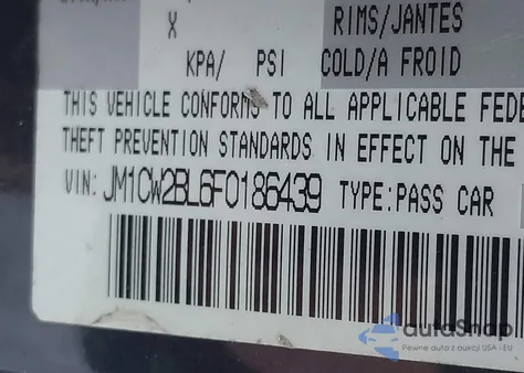 2015 Mazda Mazda5 Sport z USA, uszkodzony, nr VIN JM1CW2BL6F0186439